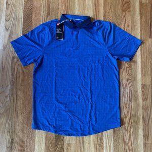 Under Armour Golf Polo Shirt Blue NWT Medium